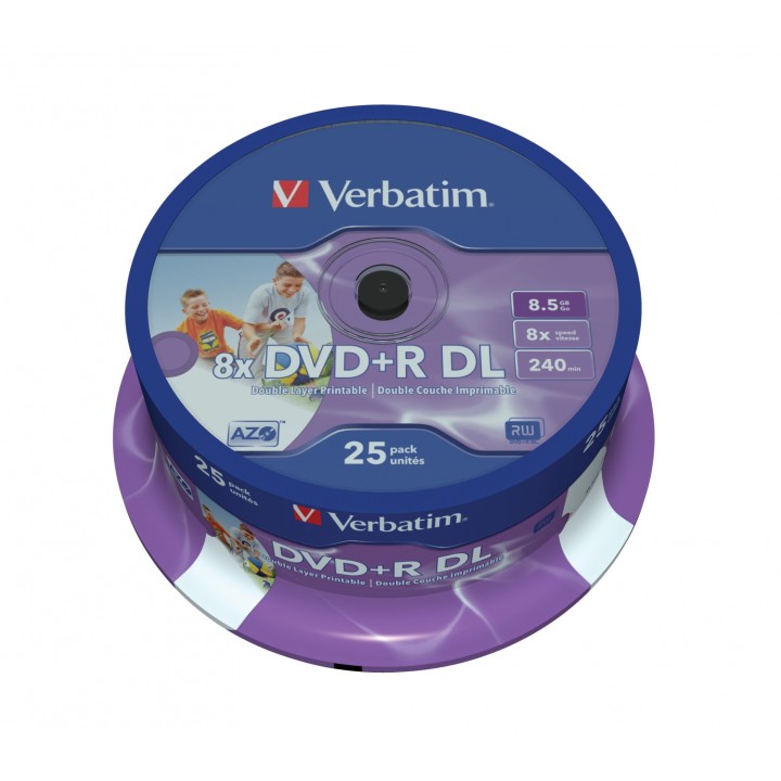 Verbatim 43667 DVD en blanco 8,5 GB DVD+R DL 25 pieza(s)
