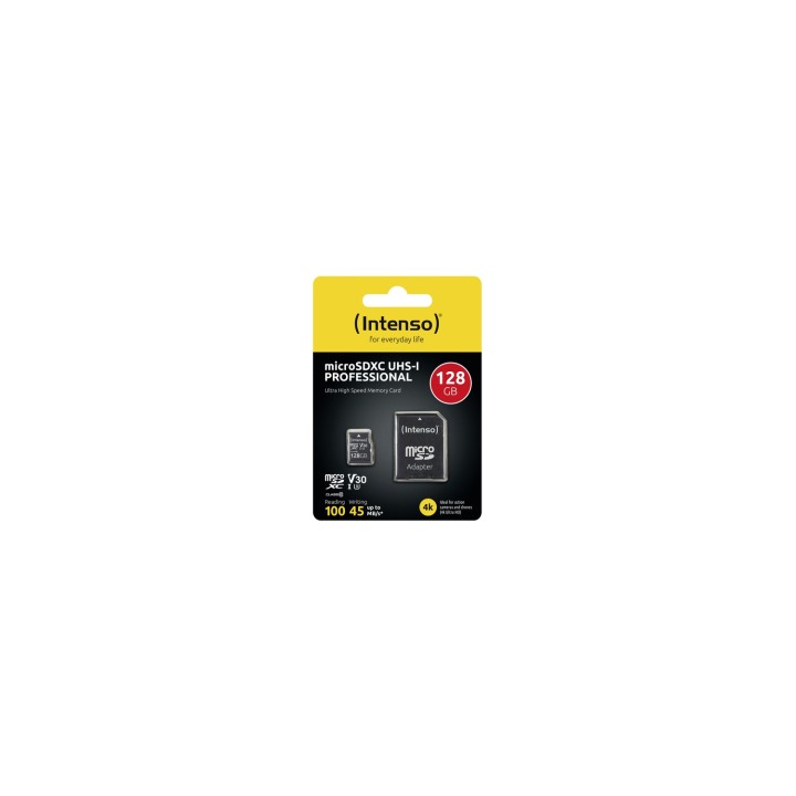 Intenso microSDXC 128GB Class 10 UHS-I Professional - Extended Capacity SD (MicroSDHC) Clase 10