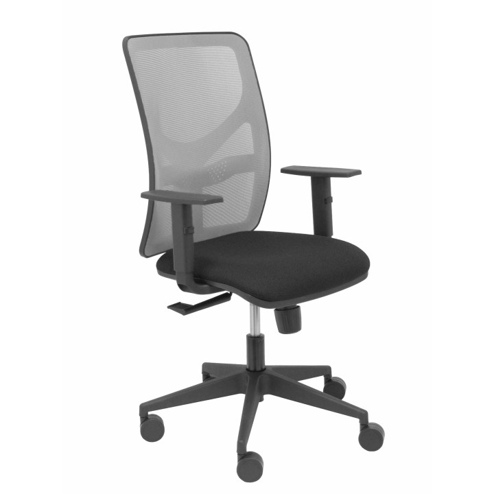 Piqueras y Crespo Silla Motilla malla gris asiento bali negro brazo regulable