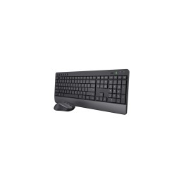 Trust Trezo teclado Ratón incluido RF inalámbrico QZERTY Español Negro
