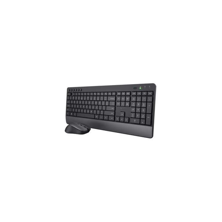 Trust Trezo teclado Ratón incluido RF inalámbrico QZERTY Español Negro