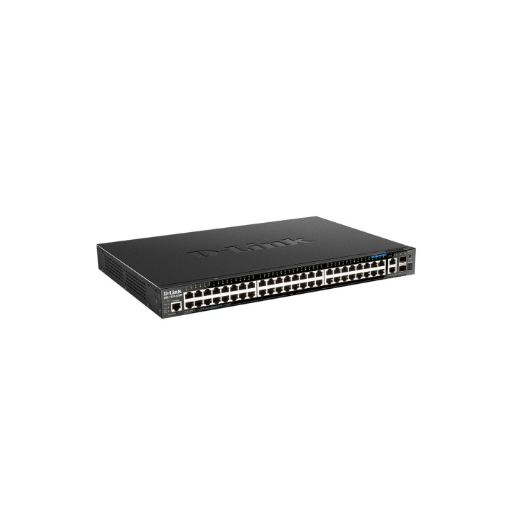 D-Link DGS-1520-52MP Gestionado L3 Gigabit Ethernet (10/100/1000) EnergÍ­a sobre Ethernet (PoE) 1U Negro