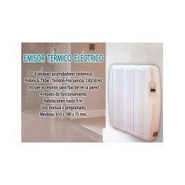 Emisor térmico digital 6 elementos 750W - Reacondicionado
