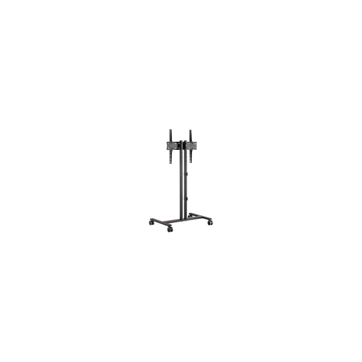 AISENS Soporte de Suelo ECO con Rueda para Monitor/Tv 35Kg de 32-55, Negro