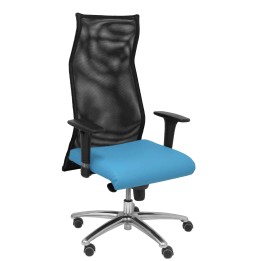 Piqueras y Crespo Sillon Sahuco similpiel azul claro