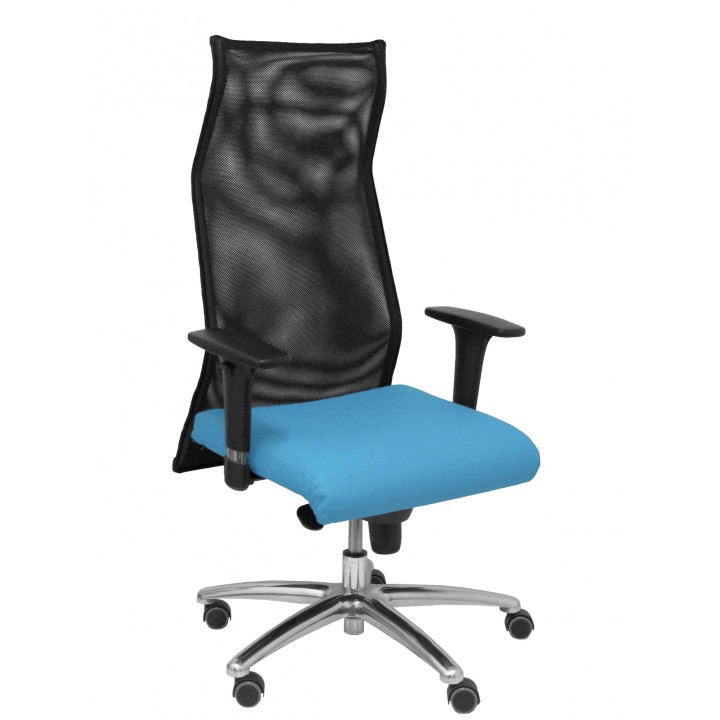 Piqueras y Crespo Sillon Sahuco similpiel azul claro