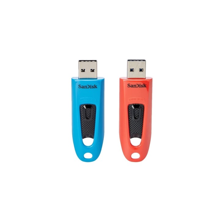 SanDisk Ultra unidad flash USB 64 GB USB tipo A 3.2 Gen 1 (3.1 Gen 1) Azul, Rojo