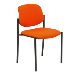 Piqueras y Crespo Silla fija Styl bali naranja oscuro chasis negro