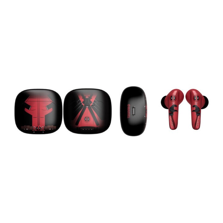 Mini Cable Guy + auriculares inalambricos Deadpool Marvel