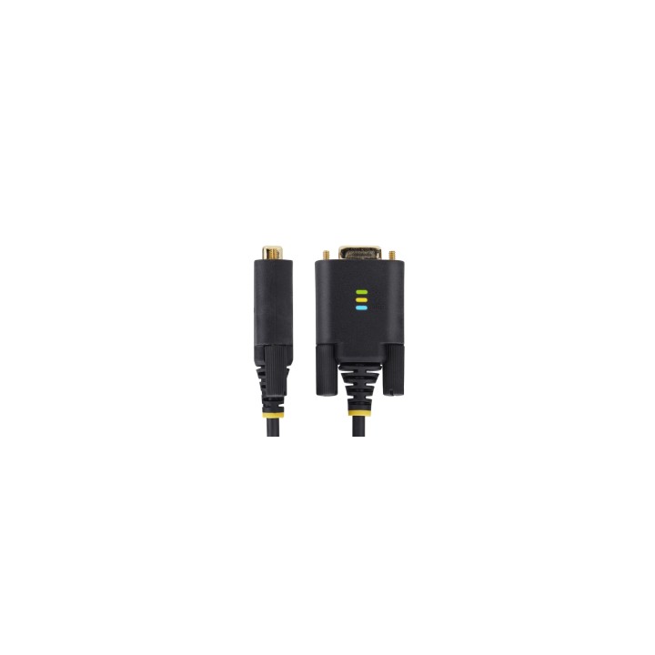 StarTech.com Cable Adaptador USB a Serie de 1m - Serial - Retención COM - FTDI - Adaptador USB-A a DB9 RS232 - con Tornillos