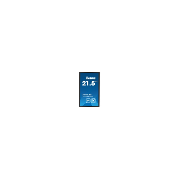 iiyama PROLITE Pizarra de caballete digital 55,9 cm (22") LED 600 cd / m² Full HD Negro Pantalla táctil