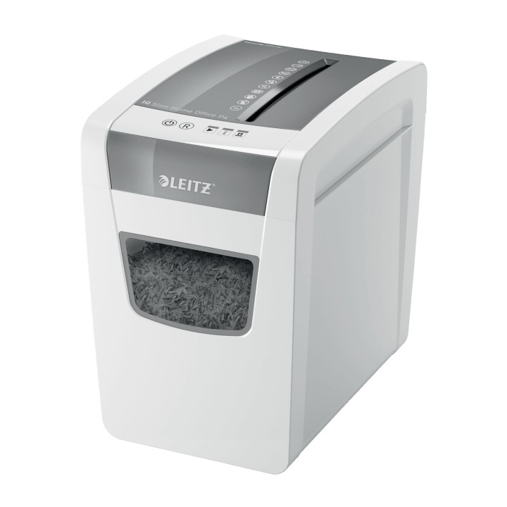 Leitz IQ Slim Office P-4 triturador de papel Corte cruzado 22 cm Blanco