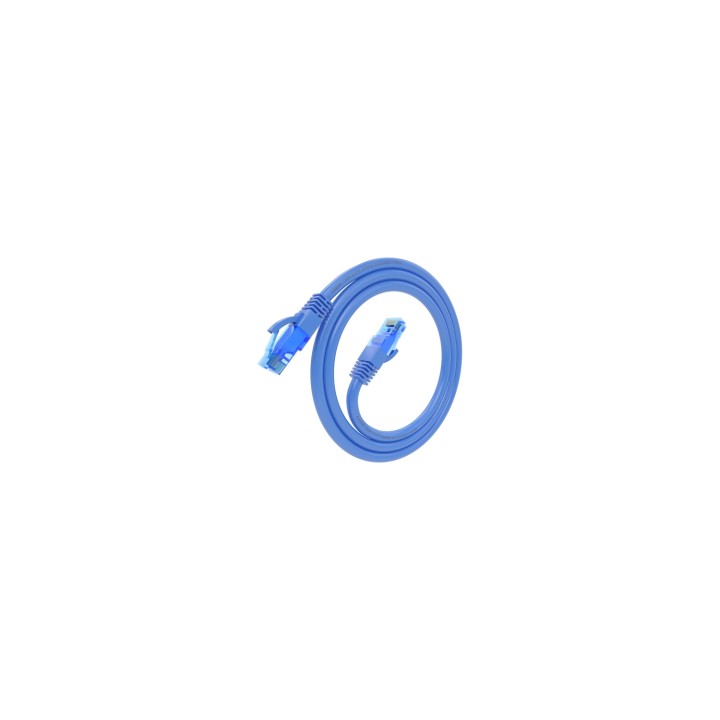 AISENS Cable De Red Latiguillo RJ45 Cat.6 UTP AWG26 CCA, Azul, 0.75 m