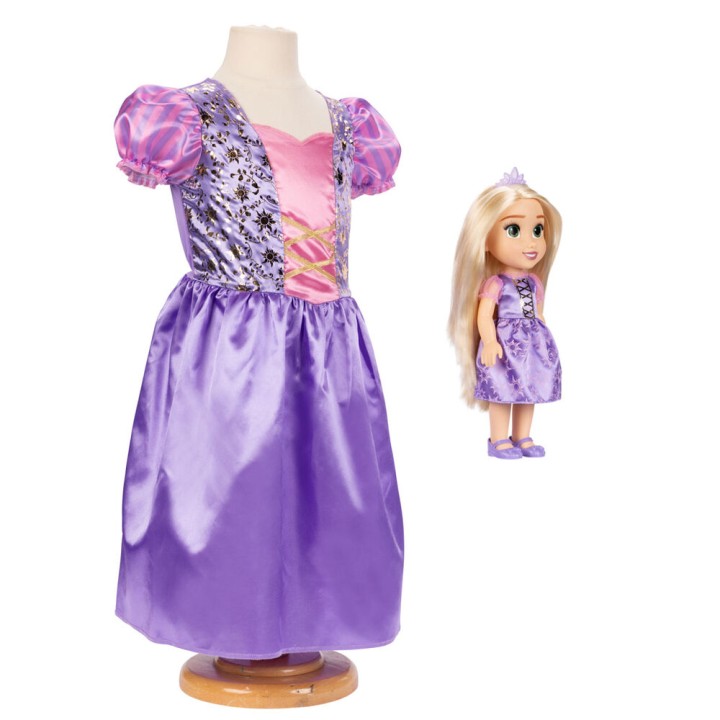 Muñeca Rapunzel 38cm + Disfraz Disney