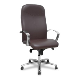 Piqueras y Crespo Sillón Caudete similpiel marron oscuro