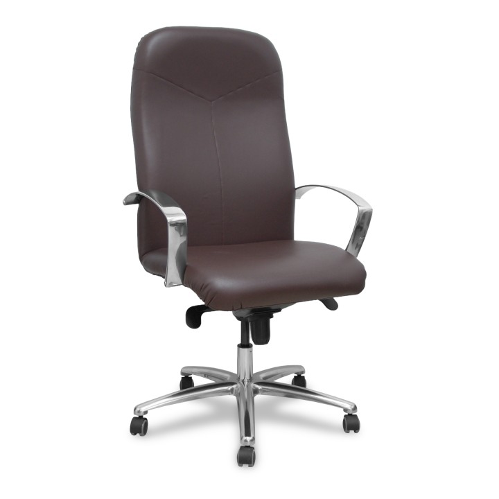 Piqueras y Crespo Sillón Caudete similpiel marron oscuro