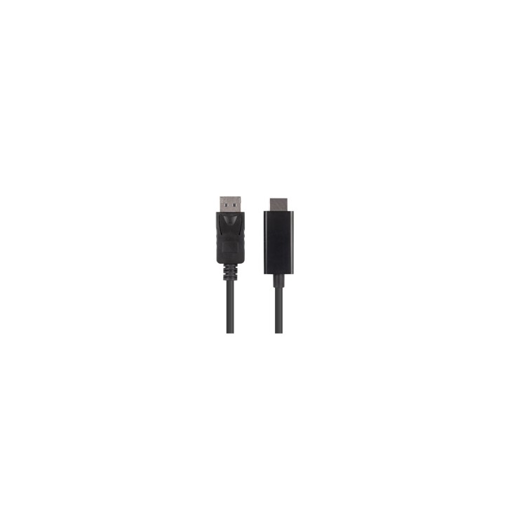 Lanberg CA-DPHD-11CC-0010-BK cambiador de género para cable DisplayPort HDMI Negro