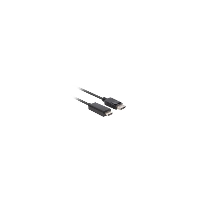 Lanberg CA-DPHD-11CC-0010-BK cambiador de género para cable DisplayPort HDMI Negro