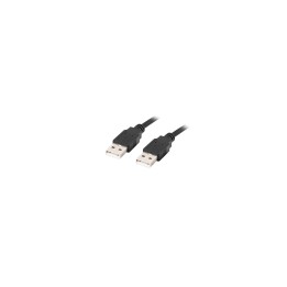 Lanberg CA-USBA-20CU-0010-BK cable USB 1 m USB 2.0 Negro