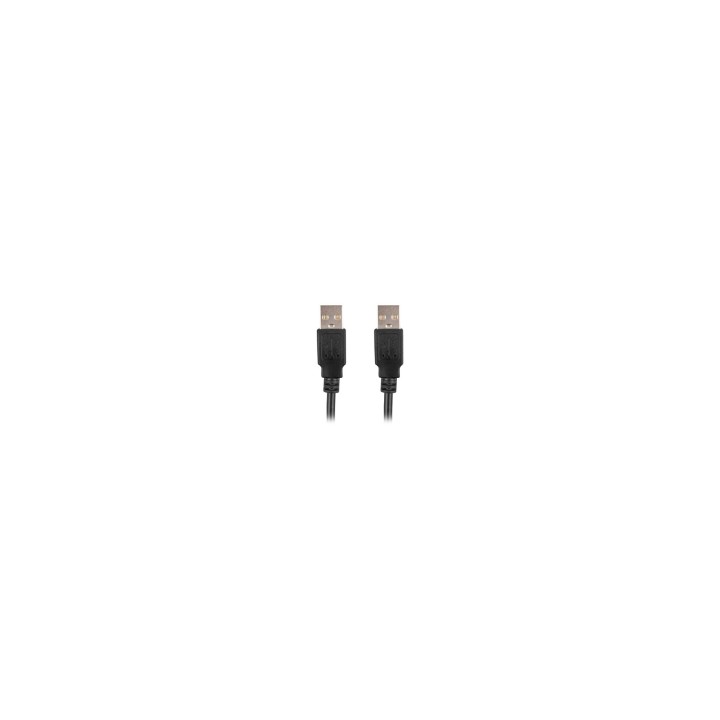 Lanberg CA-USBA-20CU-0010-BK cable USB 1 m USB 2.0 Negro