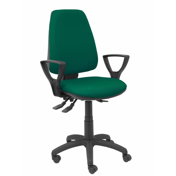 Piqueras y Crespo Silla Elche S bali verde botella brazos fijos