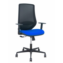 Piqueras y Crespo Silla Mardos sincro malla negra bali azul brazo regulable