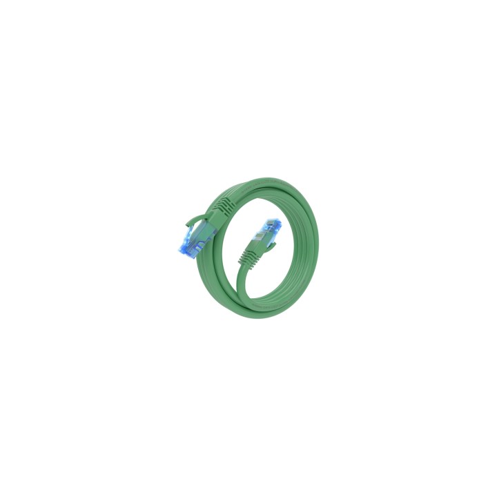AISENS Cable De Red Latiguillo RJ45 Cat.6 UTP AWG26 CCA, Verde, 3.0 m