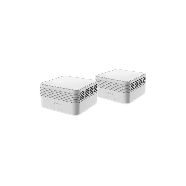 Strong MESHKITAX3000 sistema Wi-Fi Mesh (Wi-Fi en malla) Doble banda (2,4 GHz / 5 GHz) Wi-Fi 6 (802.11ax) Blanco 2 Interno