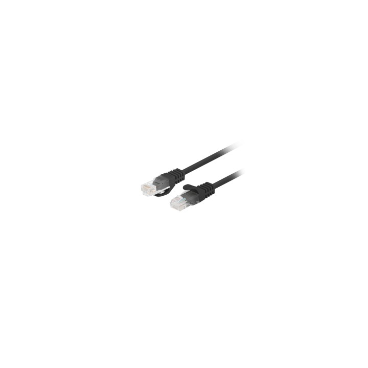 Lanberg PCU6-10CC-0750-BK cable de red Negro 7,5 m Cat6 U/UTP (UTP)