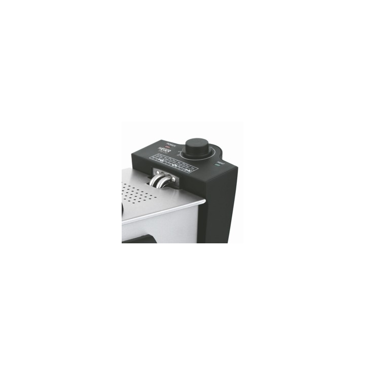 Haeger DF-3ES.017A freidora 3 L 2000 W Negro, Acero satinado