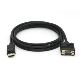 Equip 119338 adaptador de cable de vídeo 2 m VGA (D-Sub) DisplayPort Negro