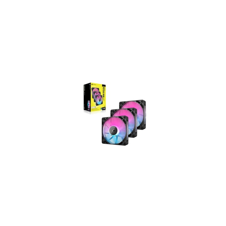 Corsair iCUE LINK RX120 RGB Carcasa del ordenador Ventilador 12 cm Negro 3 pieza(s)