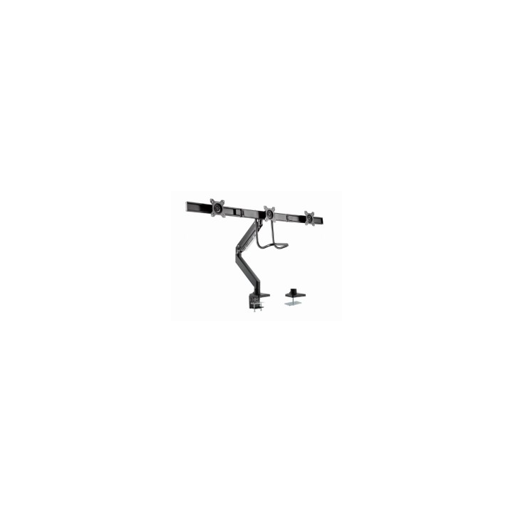 Gembird MA-DA3-03 soporte para monitor 68,6 cm (27") Negro Escritorio