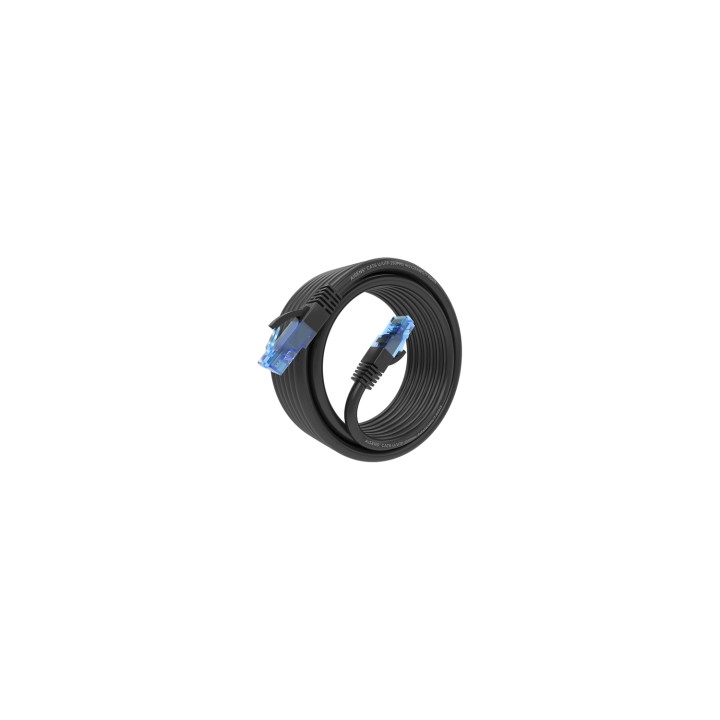 AISENS Cable De Red Latiguillo RJ45 Cat.6 UTP AWG26 CCA, Negro, 4.0 m