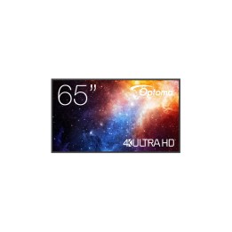 Optoma N3651K Pantalla plana para señalización digital 165,1 cm (65") LED Wifi 450 cd / m² 4K Ultra HD Negro Android 11 24/7