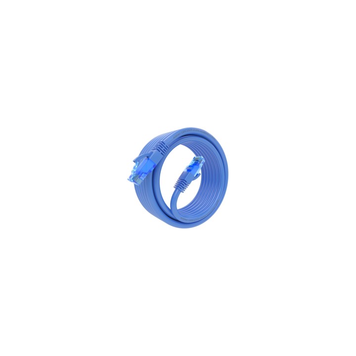 AISENS Cable De Red Latiguillo RJ45 Cat.6 UTP AWG26 CCA, Azul, 5.0 m