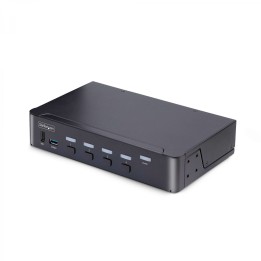 StarTech.com Switch Conmutador KVM DisplayPort de 4 Puertos - 8K60/4K144 - para Un Monitor - DP 1.4 - 2x USB 3.0 - 4x USB 2.0