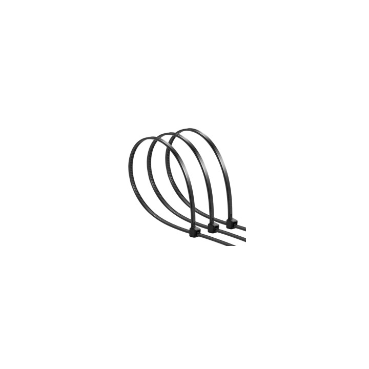 Ewent EW1564 presilla Brida de entrada paralela Nylon Negro 100 pieza(s)