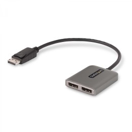 StarTech.com Hub MST de 2 Puertos DisplayPort 1.4 - Divisor Splitter DP para 2 Monitores - Adaptador DisplayPort a 2x