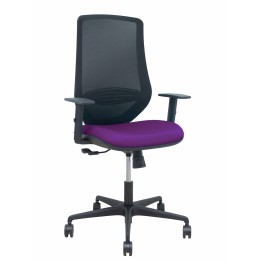 Piqueras y Crespo Silla Mardos sincro malla negra bali morado brazo regulable