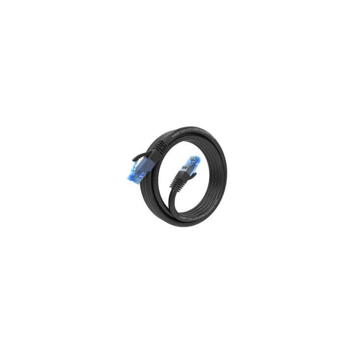 AISENS Cable De Red Latiguillo RJ45 Cat.6 UTP AWG26 CCA, Negro, 2.0 m