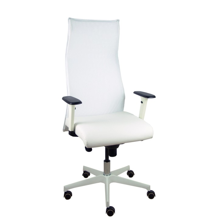 Piqueras y Crespo Sillón Sahuco blanco simipiel blanco