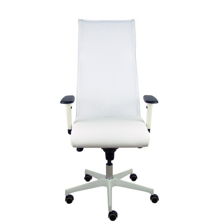 Piqueras y Crespo Sillón Sahuco blanco simipiel blanco