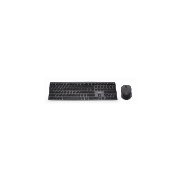 Gembird KBS-ECLIPSE-M500-ES teclado Ratón incluido USB + Bluetooth QWERTY Inglés Negro