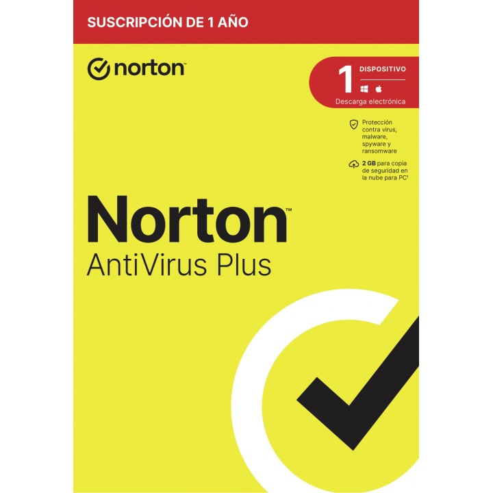 NortonLifeLock AntiVirus Plus Seguridad de antivirus Base Español 1 licencia(s) 1 año(s)