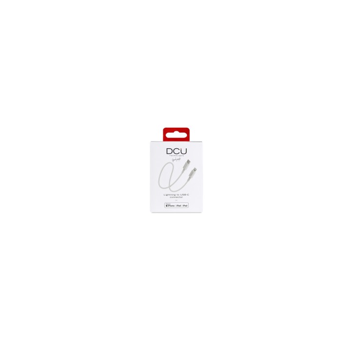 DCU Advance Tecnologic 34101300 cable de conector Lightning 1 m Blanco