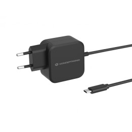 Conceptronic OZUL04BE cargador de dispositivo móvil Universal Negro Corriente alterna Interior