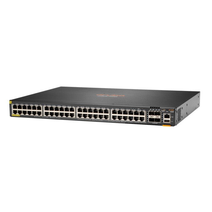 Aruba 6200F 48G Class4 PoE 4SFP+ 370W Gestionado L3 Gigabit Ethernet (10/100/1000) EnergÍ­a sobre Ethernet (PoE) 1U