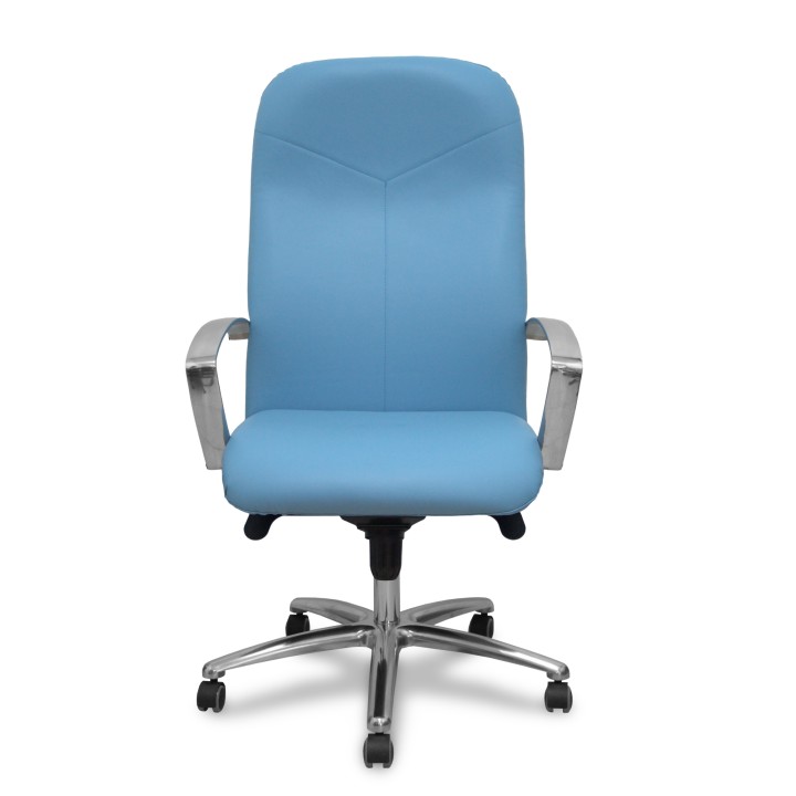 Piqueras y Crespo Sillón Caudete similpiel azul claro