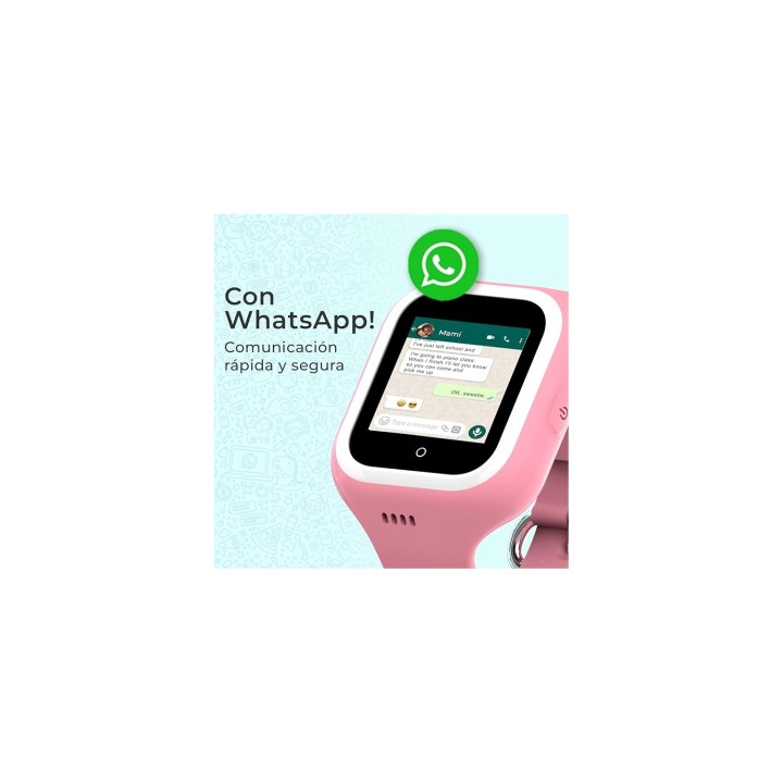 SmartWatch SaveFamily Iconic Plus 4G Pantalla IPS 1.4" Whatsapp GPS Wifi Bluetooth LLamada Videollamada Camara Boton SOS